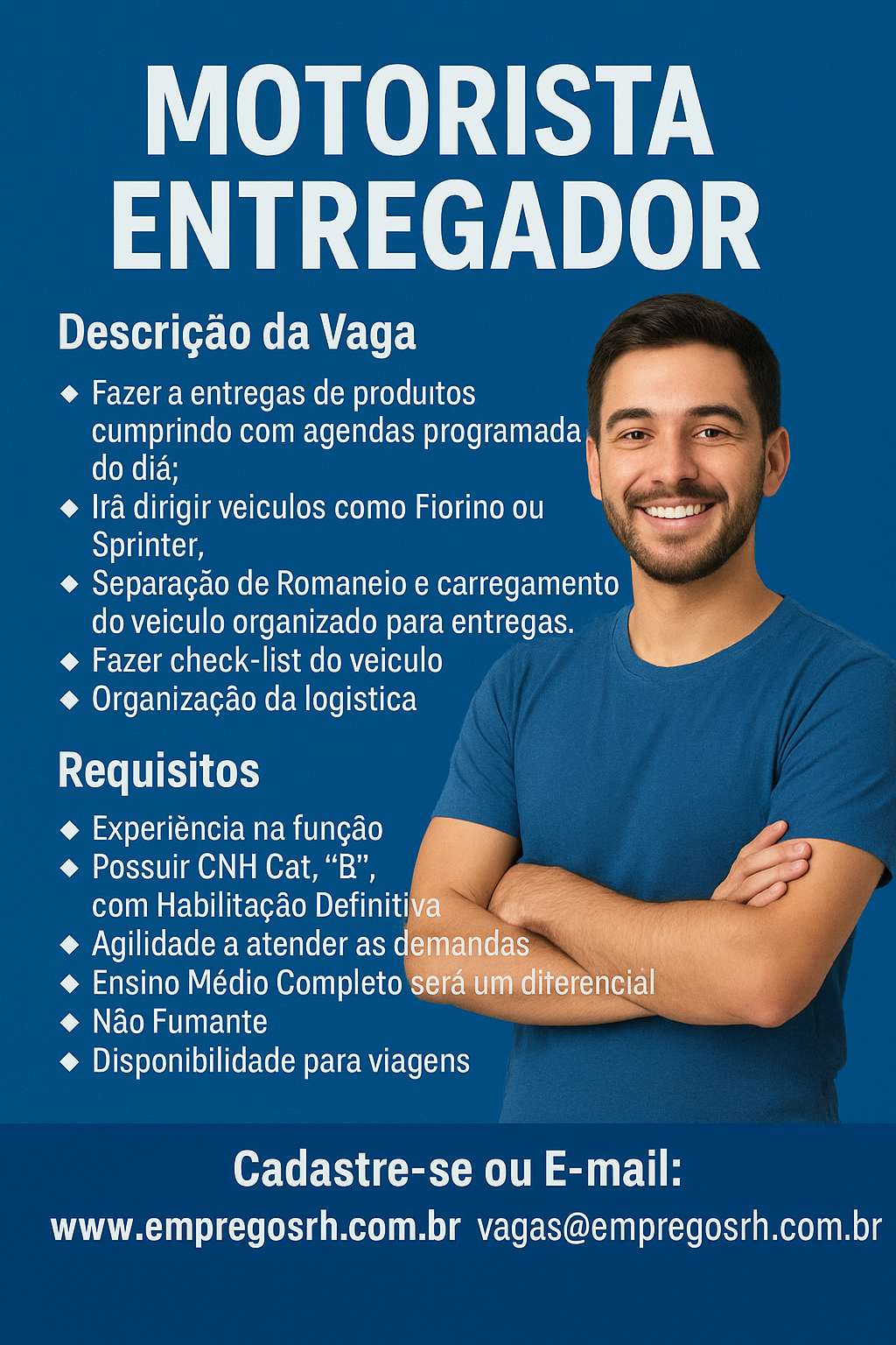 Motorista Entregador 