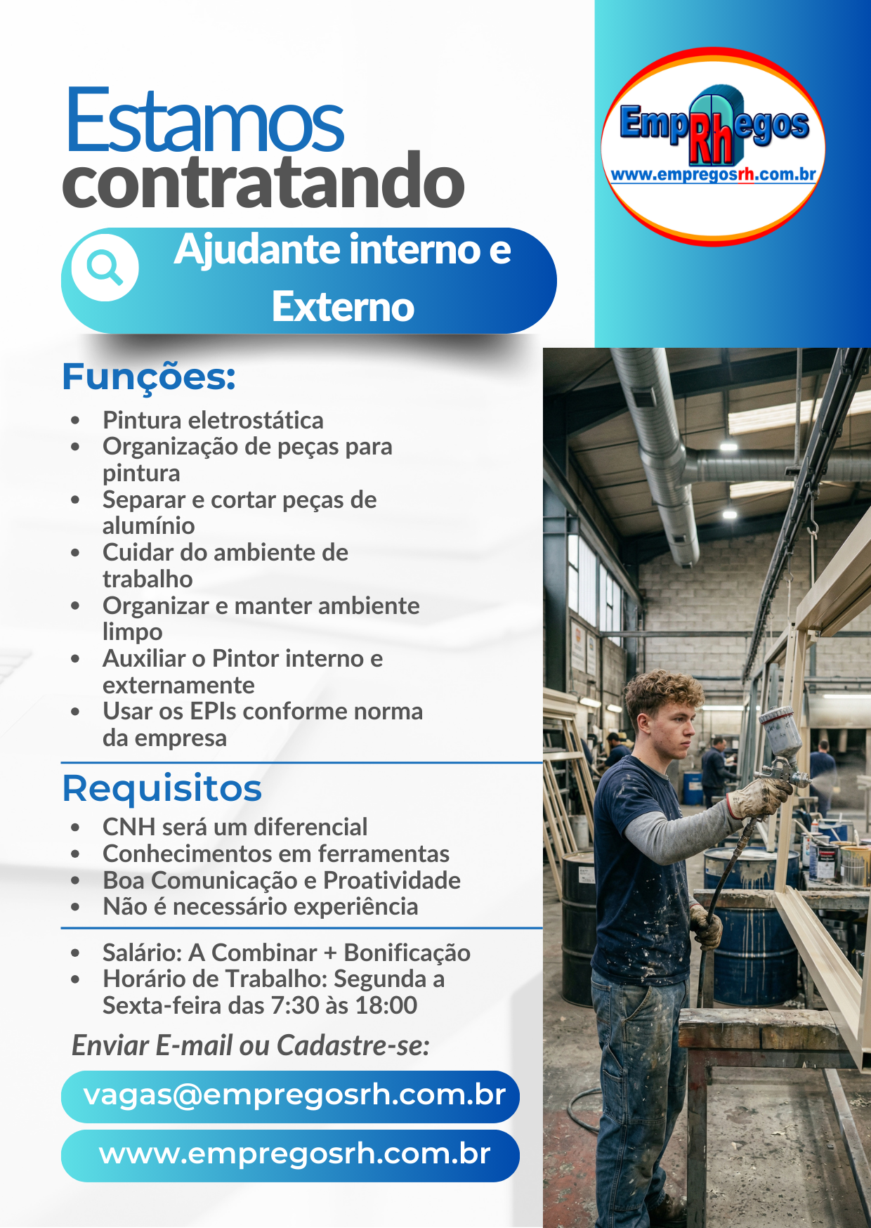 Ajudante de Pintor Interno e Externo