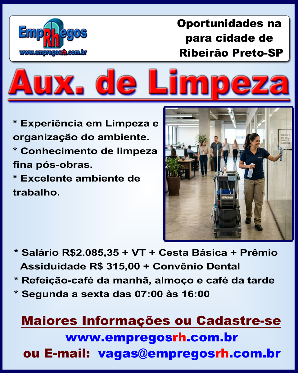 Auxiliar de Limpeza